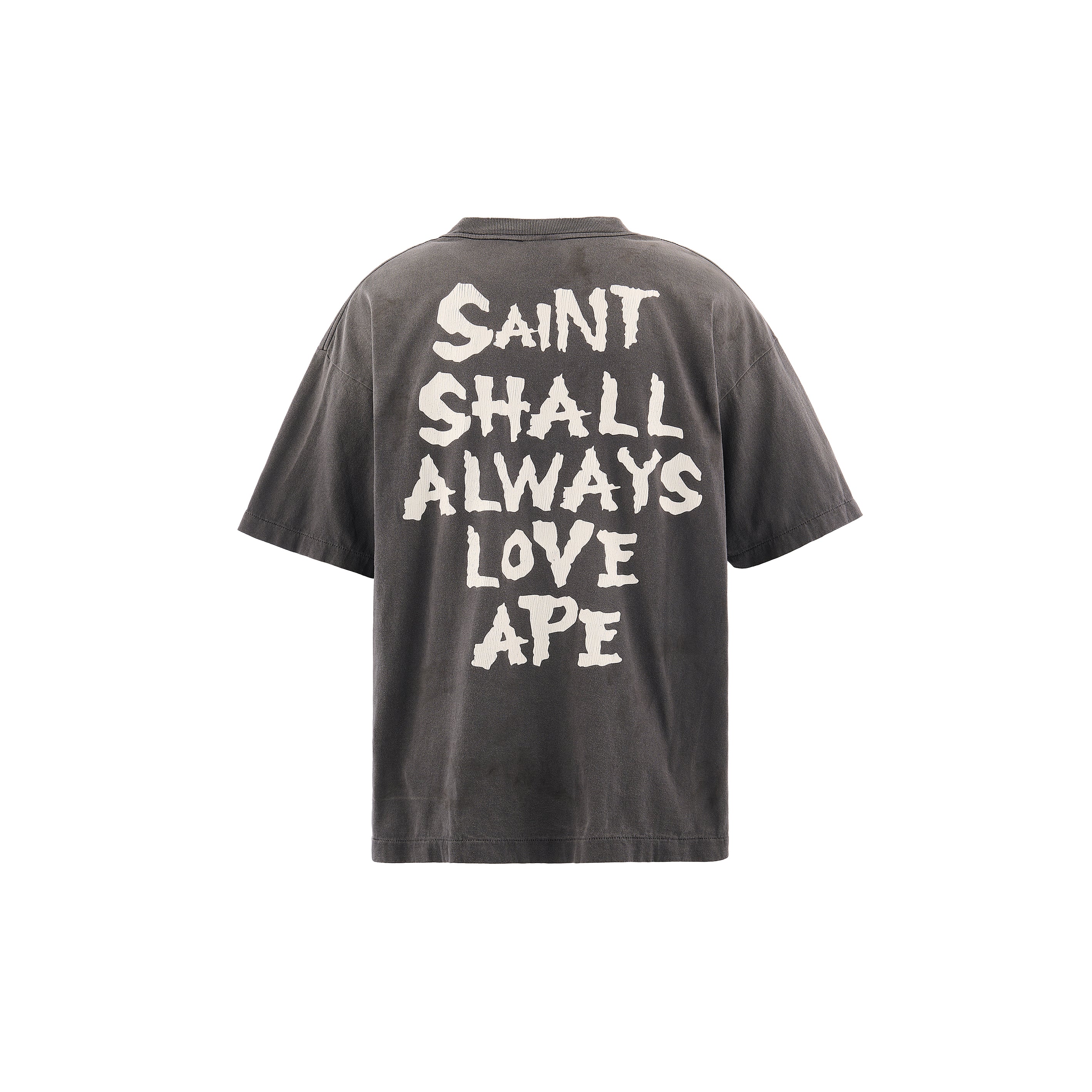 SAINT Mxxxxxx]BAPE_SS T-SHIRT/ALWAYS LOVE/BLACK(SM-MK8-0000-C49