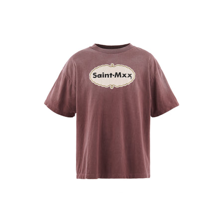 [SAINT Mxxxxxx]SS T-SHIRT/SAINT MXX/BURGUNDY(SM-MK8-0000-023)