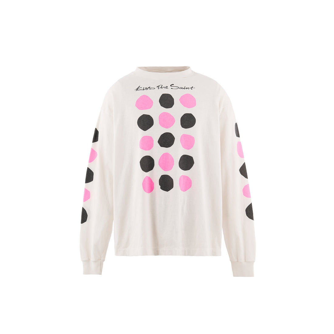 [SAINT Mxxxxxx]LS T-SHIRT/DOT/WHITE(SM-MK8-0000-031)