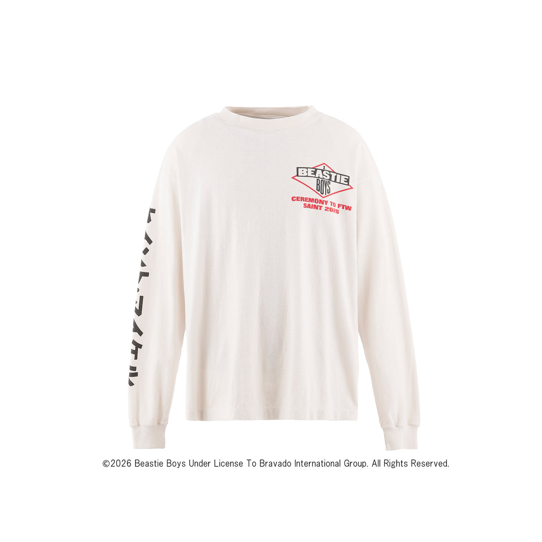 [SAINT Mxxxxxx]BTB_LS T-SHIRT/BEASTIEBOYS/WHITE(SM-MK8-0000-C24)