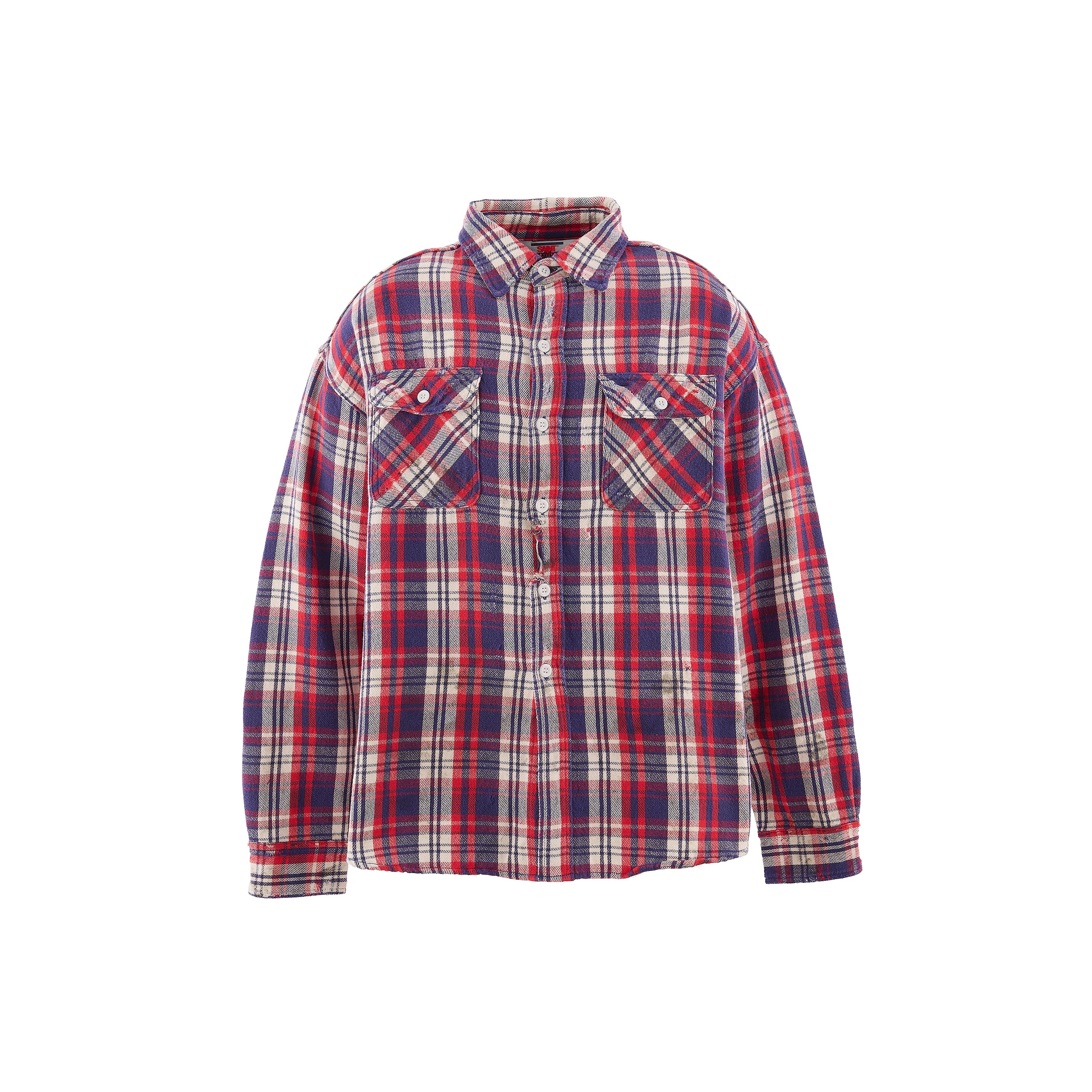 SAINT Mxxxxxx]FLANNEL SHIRTS/CHECK/BEIGE(SM-MK8-0000-042) – R&Co.