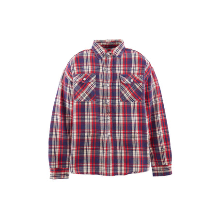 [SAINT Mxxxxxx]FLANNEL SHIRTS/CHECK/BEIGE(SM-MK8-0000-042)