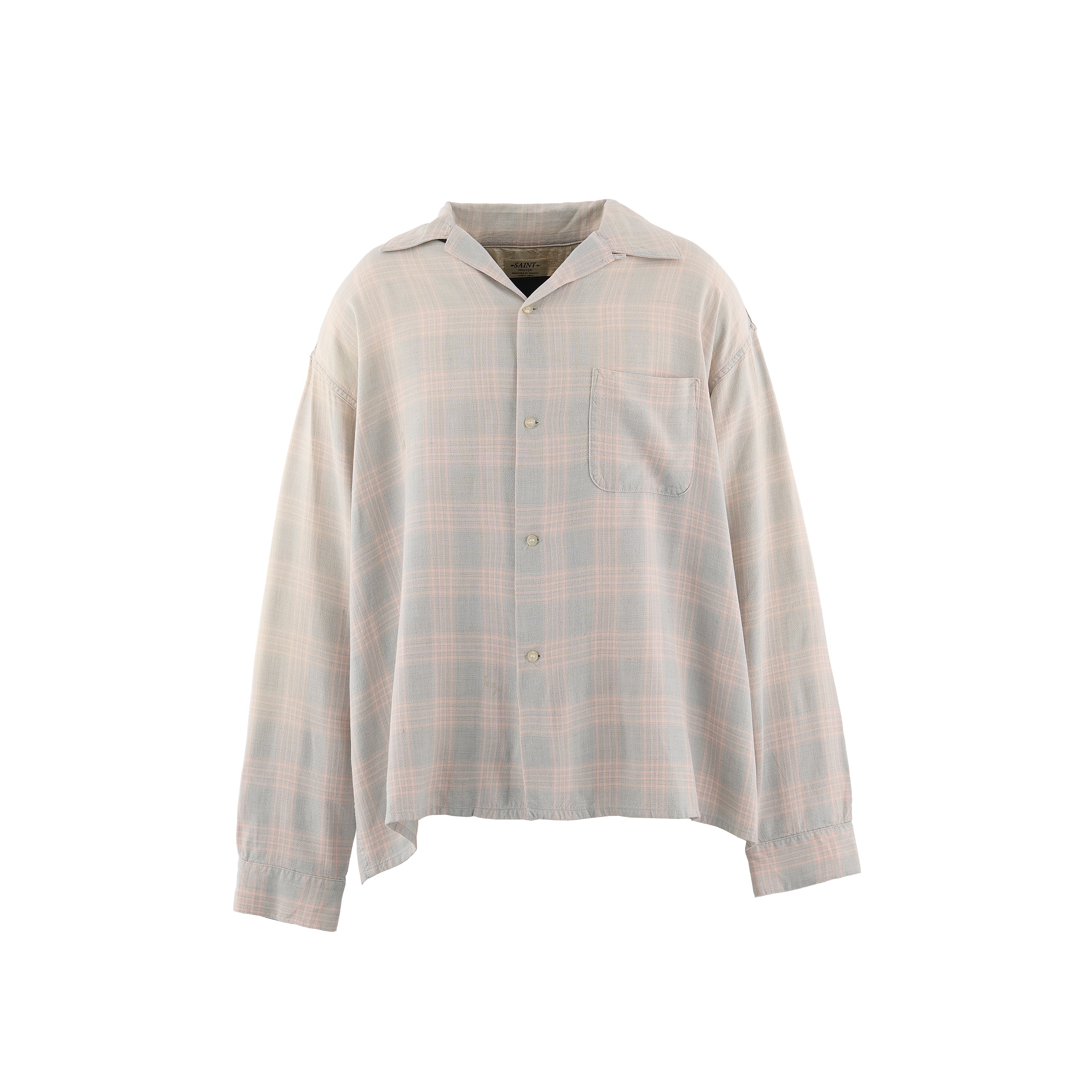 SAINT Mxxxxxx]RAYON SHIRT/CHECK/SKY BLUE(SM-MK8-0000-046) – R&Co.