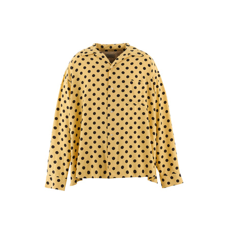 [SAINT Mxxxxxx]RAYON SHIRT/DOT/YELLOW(SM-MK8-0000-047)