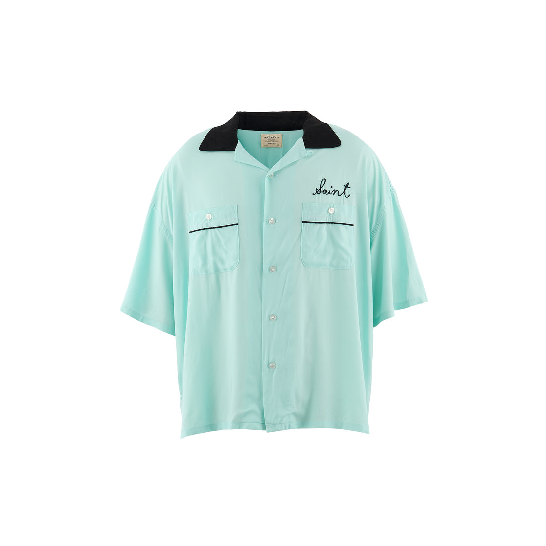 [SAINT Mxxxxxx]BOWLING SHIRT/TRUMP/SKY BLUE(SM-MK8-0000-037)