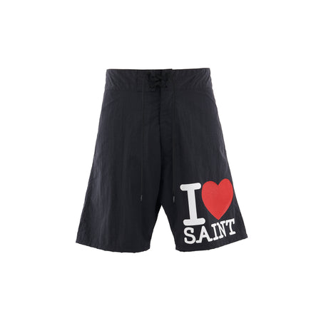 [SAINT Mxxxxxx]NYLON SHORTS/I LOVE SAINT/BLACK(SM-MK8-0000-071)