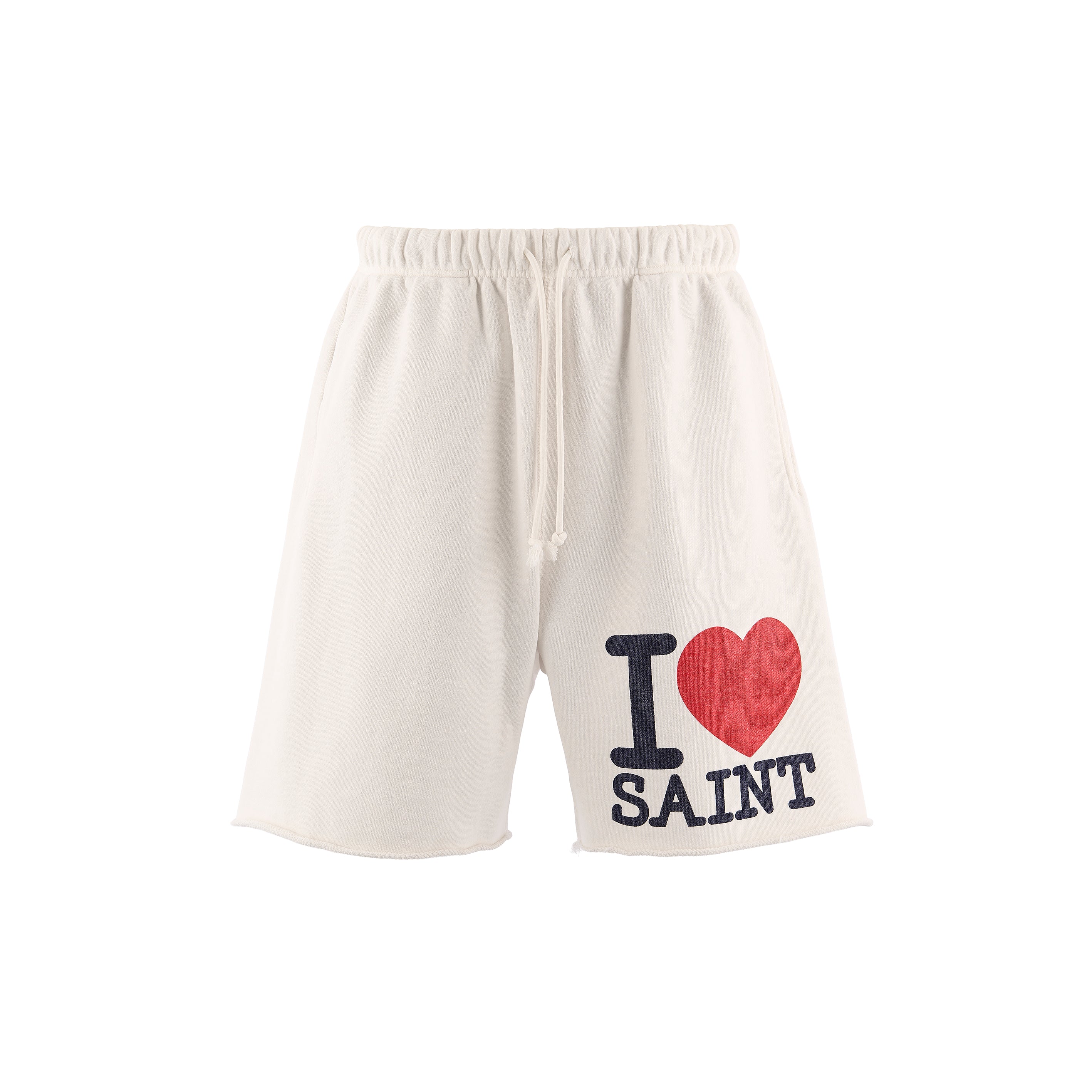 SAINT Mxxxxxx]SWEAT SHORTS/I LOVE SAINT/WHITE(SM-MK8-0000-067) – R&Co.
