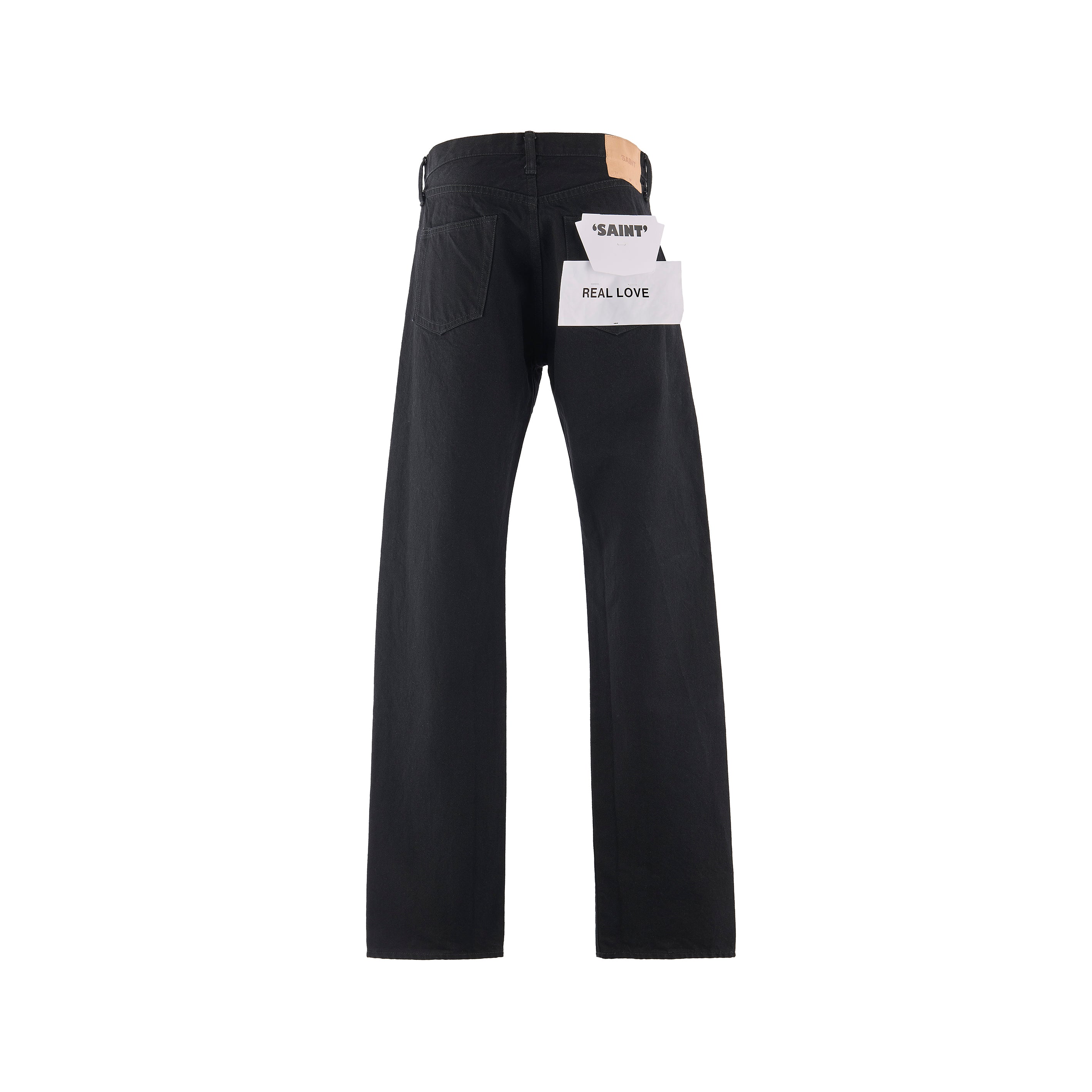 SAINT Mxxxxxx]BLACK DENIM PANTS/STRAIGHT/BLACK(SM-MK8-0000-077