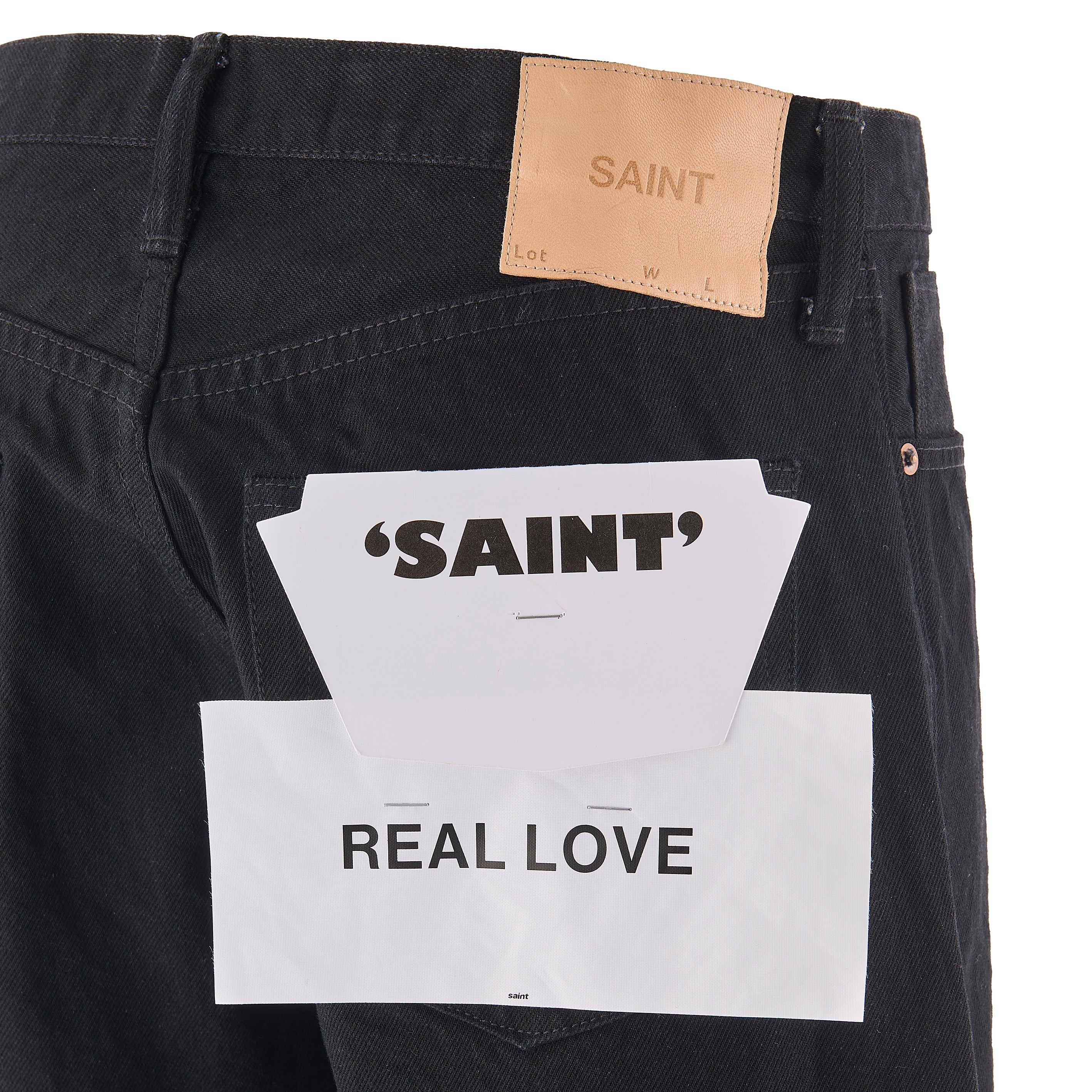 SAINT Mxxxxxx]BLACK DENIM PANTS/STRAIGHT/BLACK(SM-MK8-0000-077