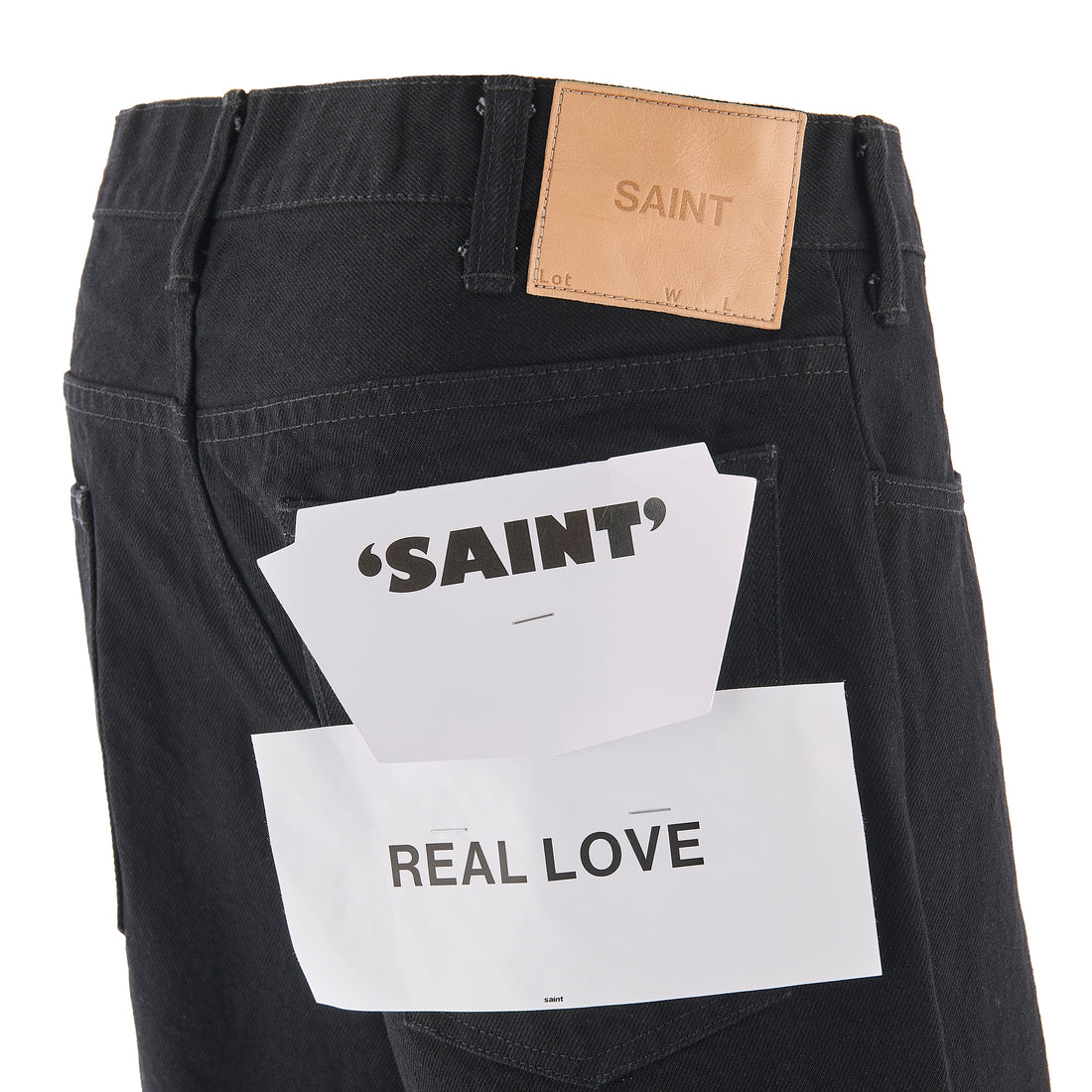 [SAINT Mxxxxxx]BLACK DENIM PANTS/FLARE/BLACK(SM-MK8-0000-078)