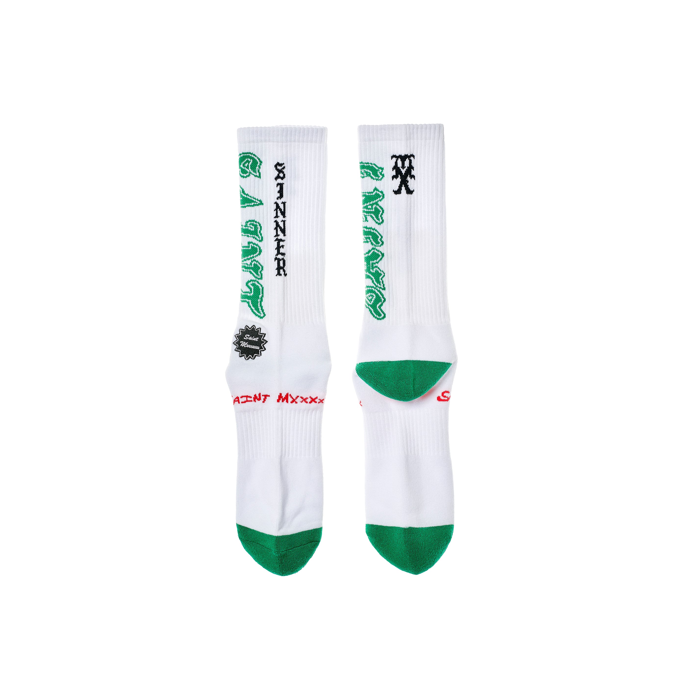 SAINT Mxxxxxx]SOCKS/SAINT/WHITE/GREEN(SM-MK8-0000-108) – R&Co.