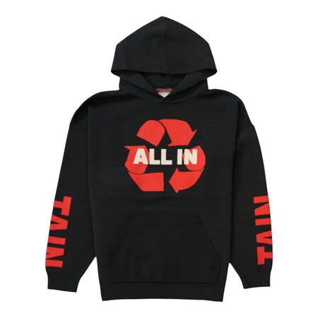 [TAIN DOUBLE PUSH]ALL IN KNIT HOODIE/BLACK(T521-KPK012)