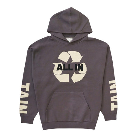 [TAIN DOUBLE PUSH]ALL IN KNIT HOODIE/GRAY(T521-KPK012)