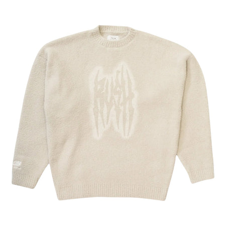 [TAIN DOUBLE PUSH]SHAGGY KNIT CREW NECK/IVORY(T521-KTR018)