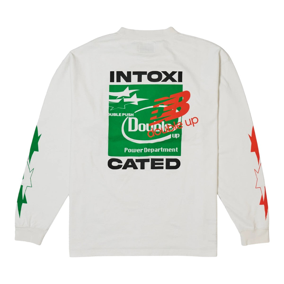 TAIN DOUBLE PUSH]INTOXICATED LONG SLEEVE T-SHIRTS/WHITE(T521-LT005