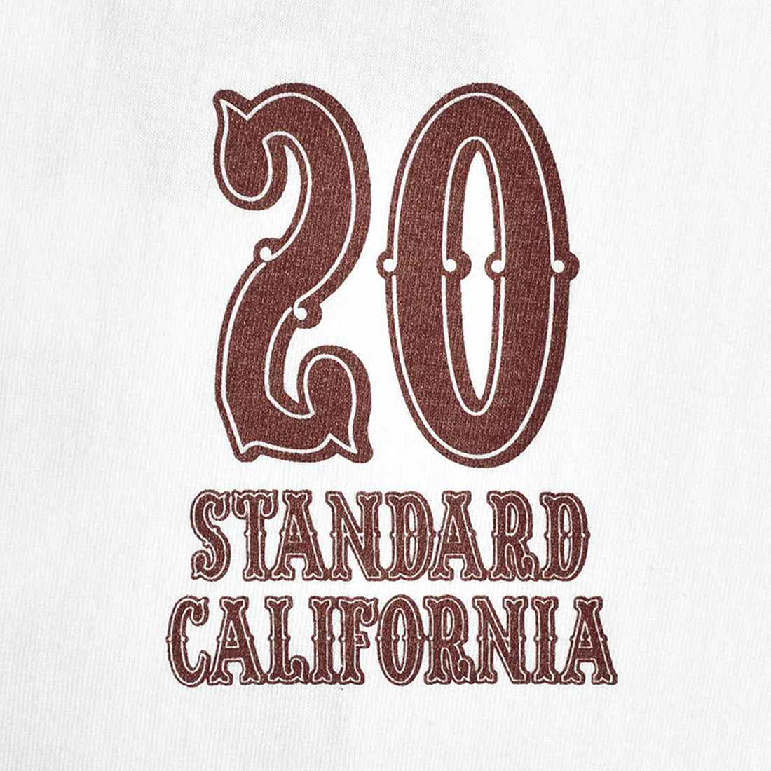 [STANDARD CALIFORNIA]SD 20th Anniversary Logo T/WHITE(TSOSF100)
