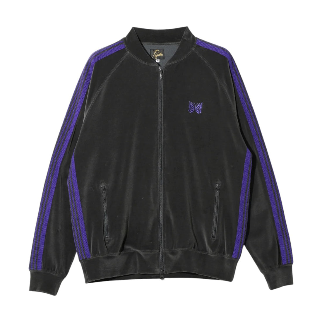 [NEEDLES]Rib Collar Track Jacket - C/PE Velour(TY358)