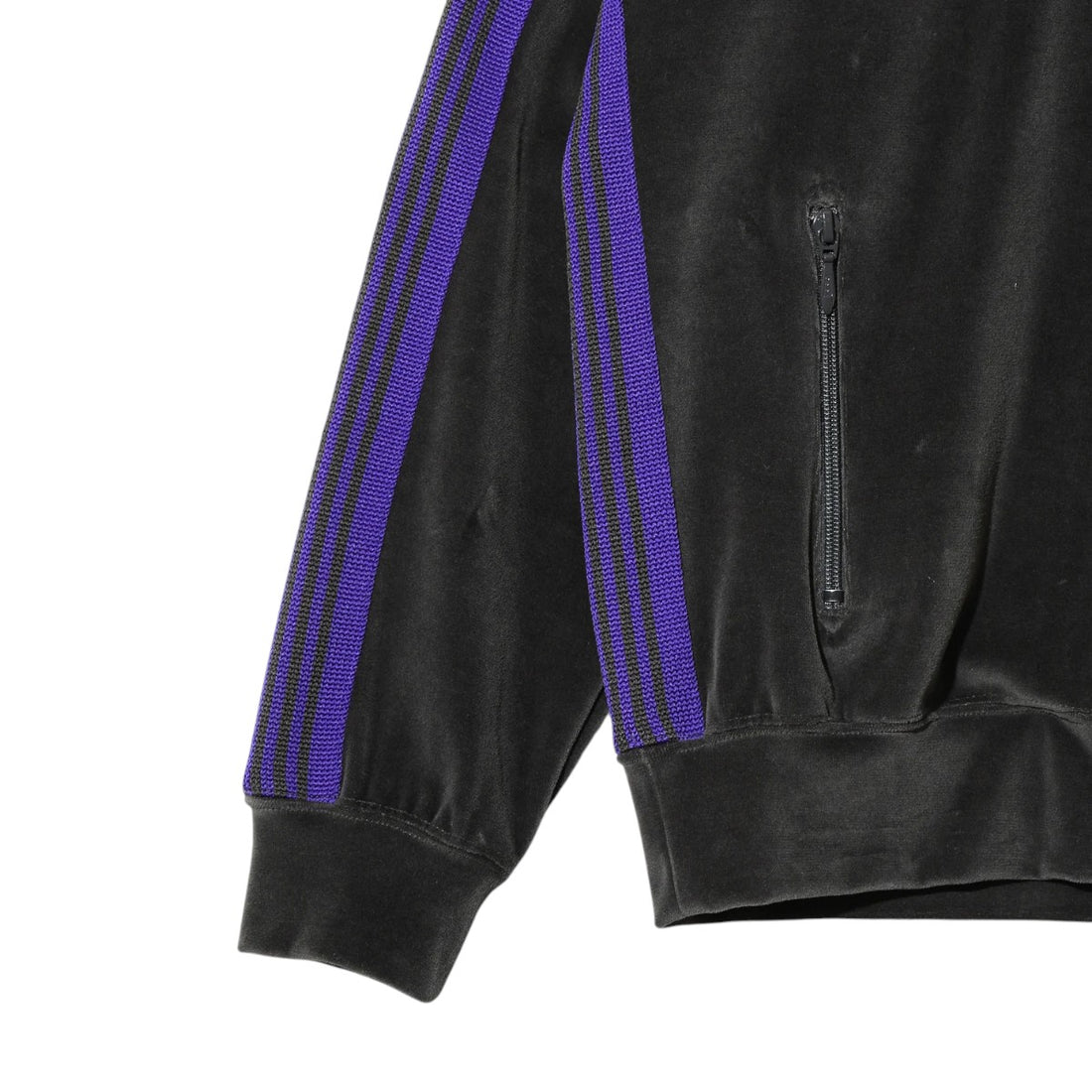 [NEEDLES]Rib Collar Track Jacket - C/PE Velour(TY358)