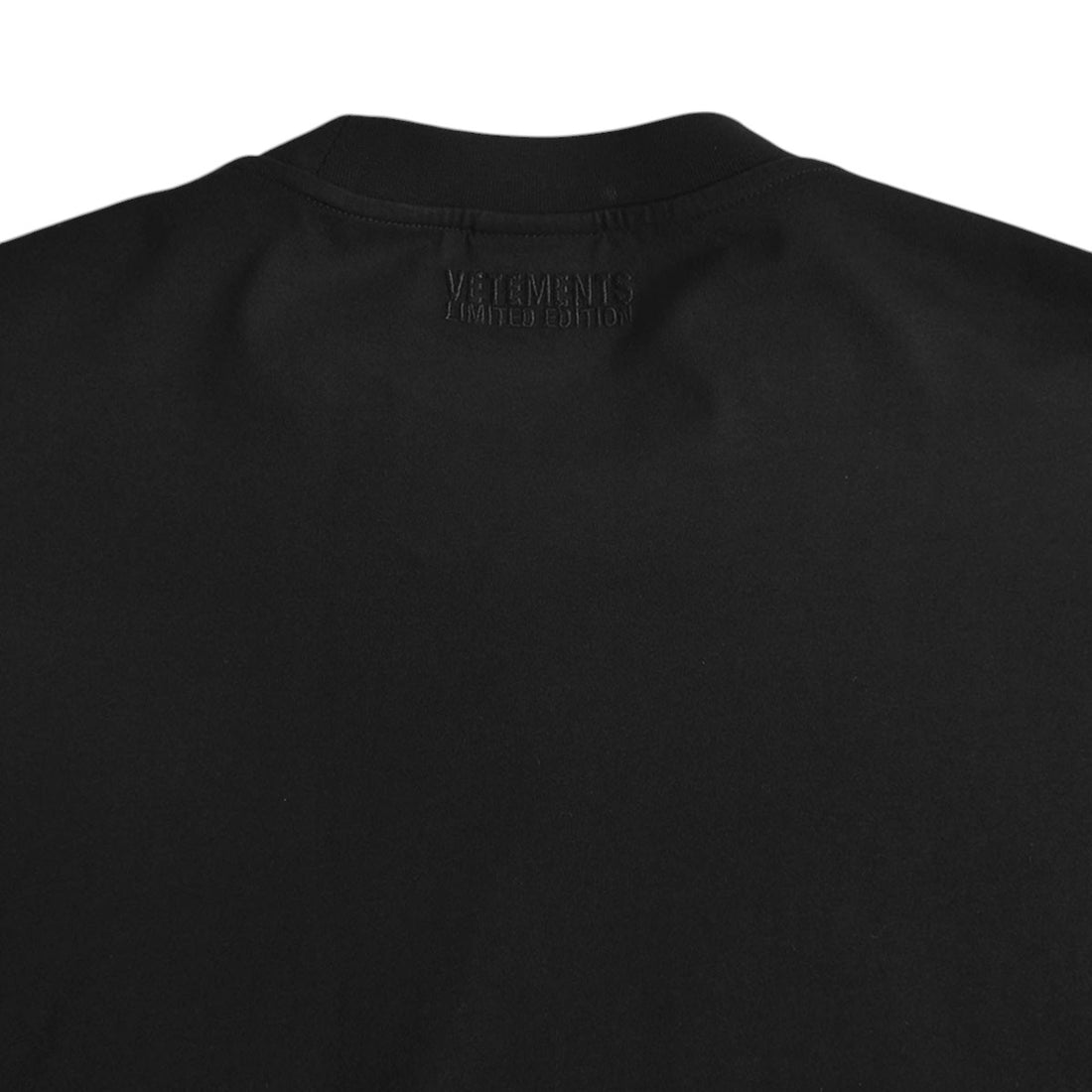 [VETEMENTS]MERGED DOUBLE OVERSIZED T-SHIRT/BLACK(UA66TR635)