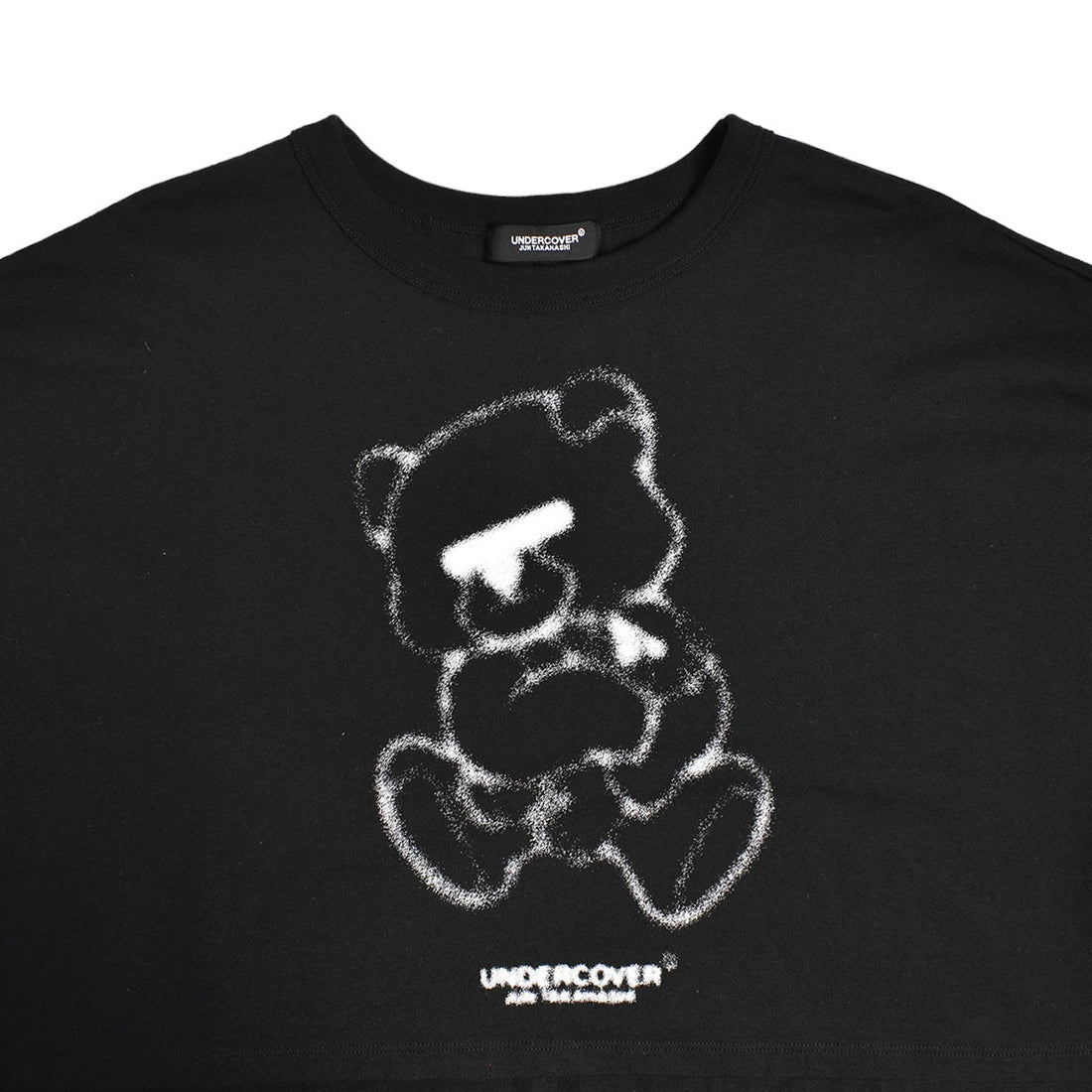 [UNDERCOVER]前ショートワイドTEE HAZE BEAR/BLACK(UC1D8805-2)