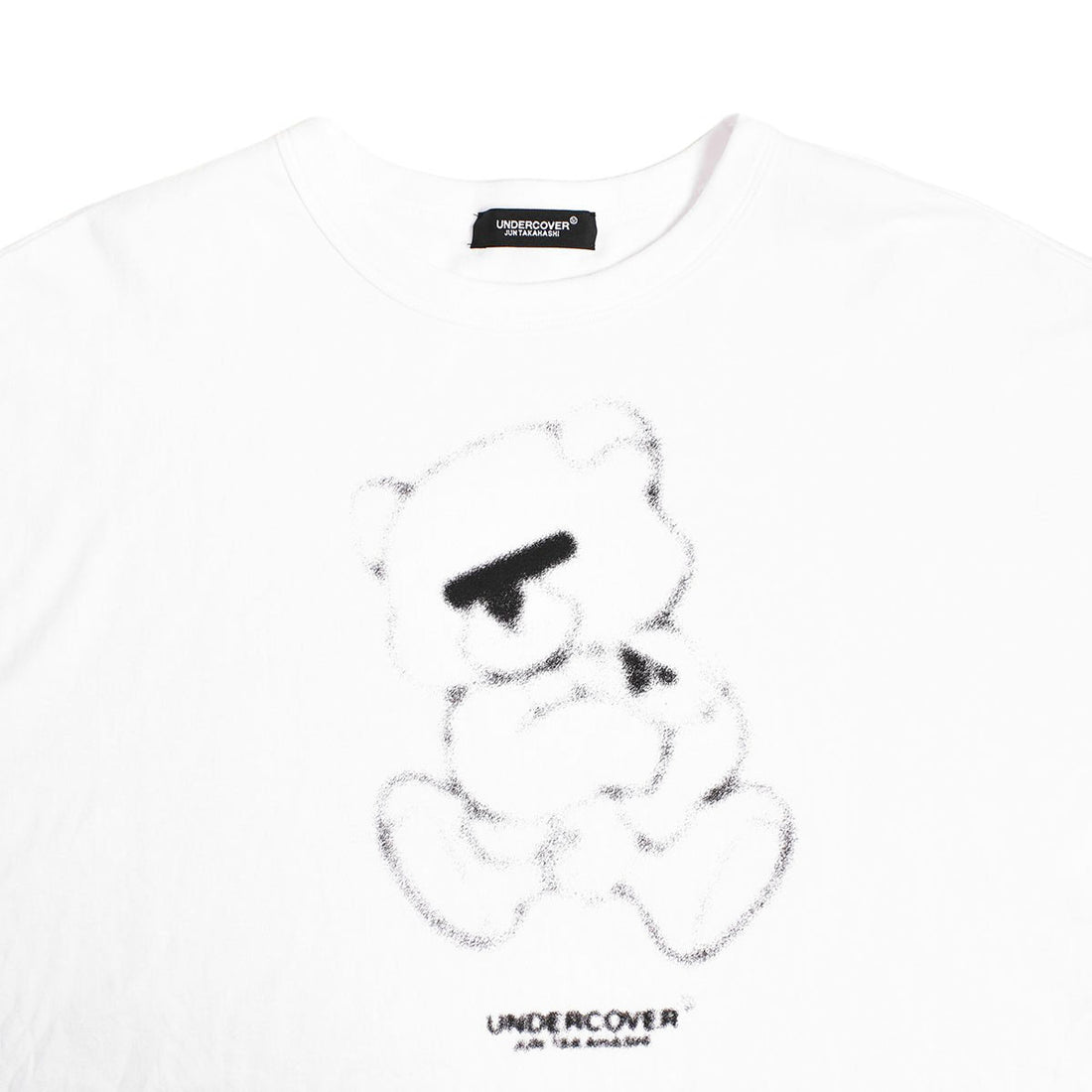 [UNDERCOVER]前ショートワイドTEE HAZE BEAR/WHITE(UC1D8805-2)