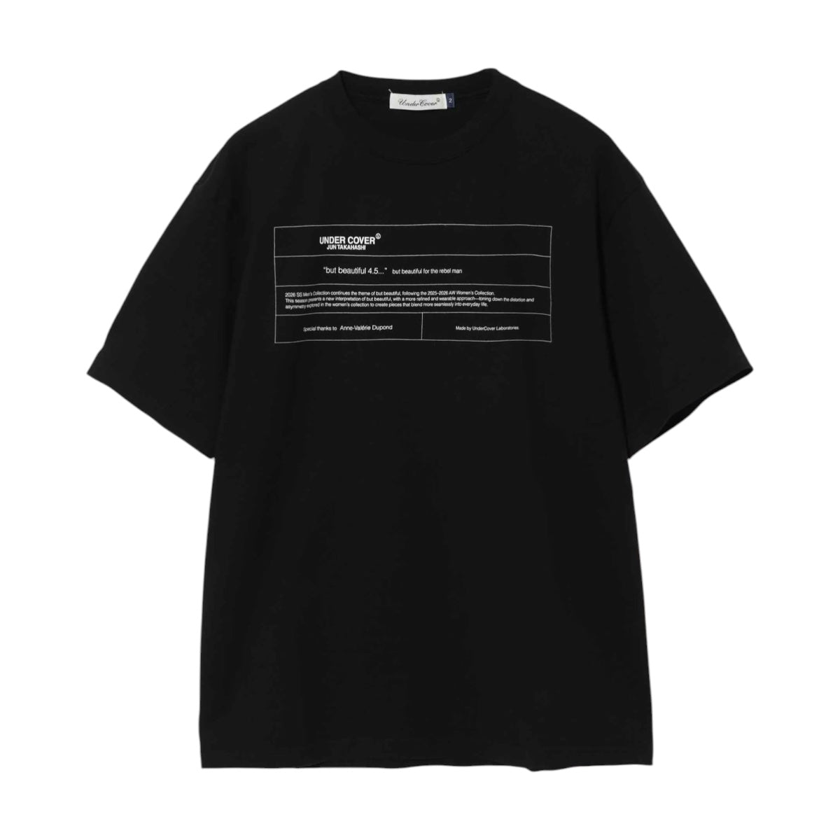 UNDERCOVER]TEE but beautiful 4.5/BLACK(UC1F3803) – R&Co.