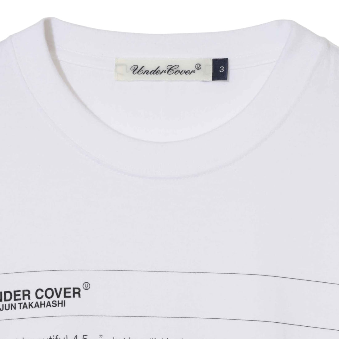 [UNDERCOVER]TEE but beautiful 4.5/WHITE(UC1F3803)