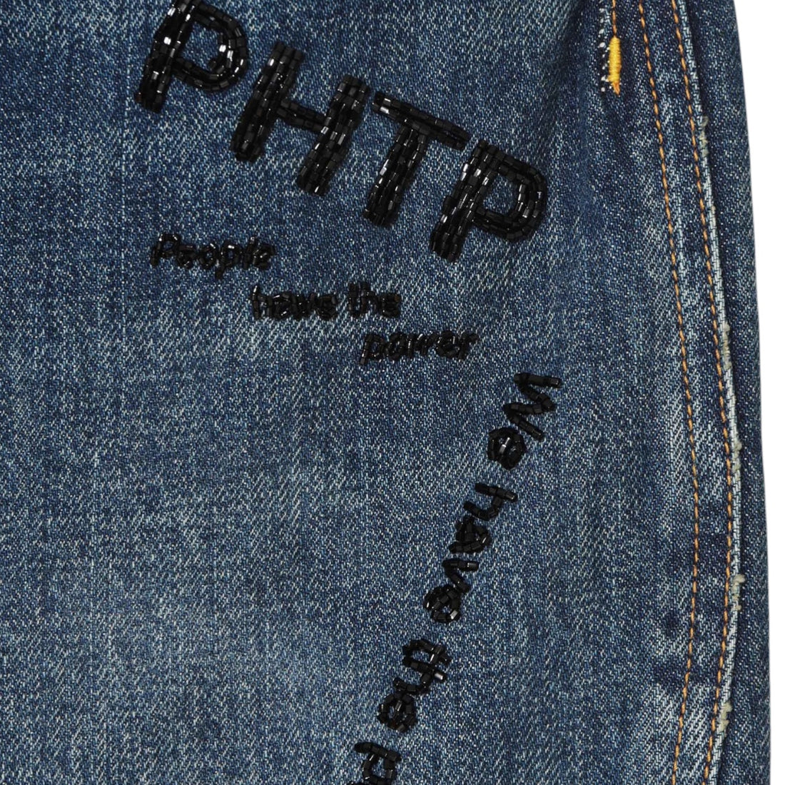 [UNDERCOVER]ビーズ刺繍 DENIM PANTS/INDIGO(UC1F4503-2)