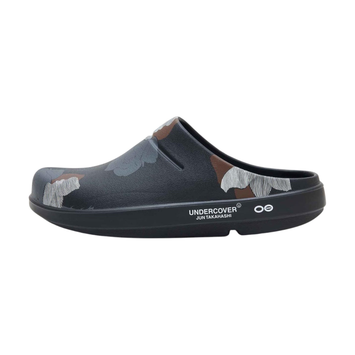 UNDERCOVER]OOFOS x UNDERCOVER OOcloog RoseFace総柄/BLACK(UC1F4F04