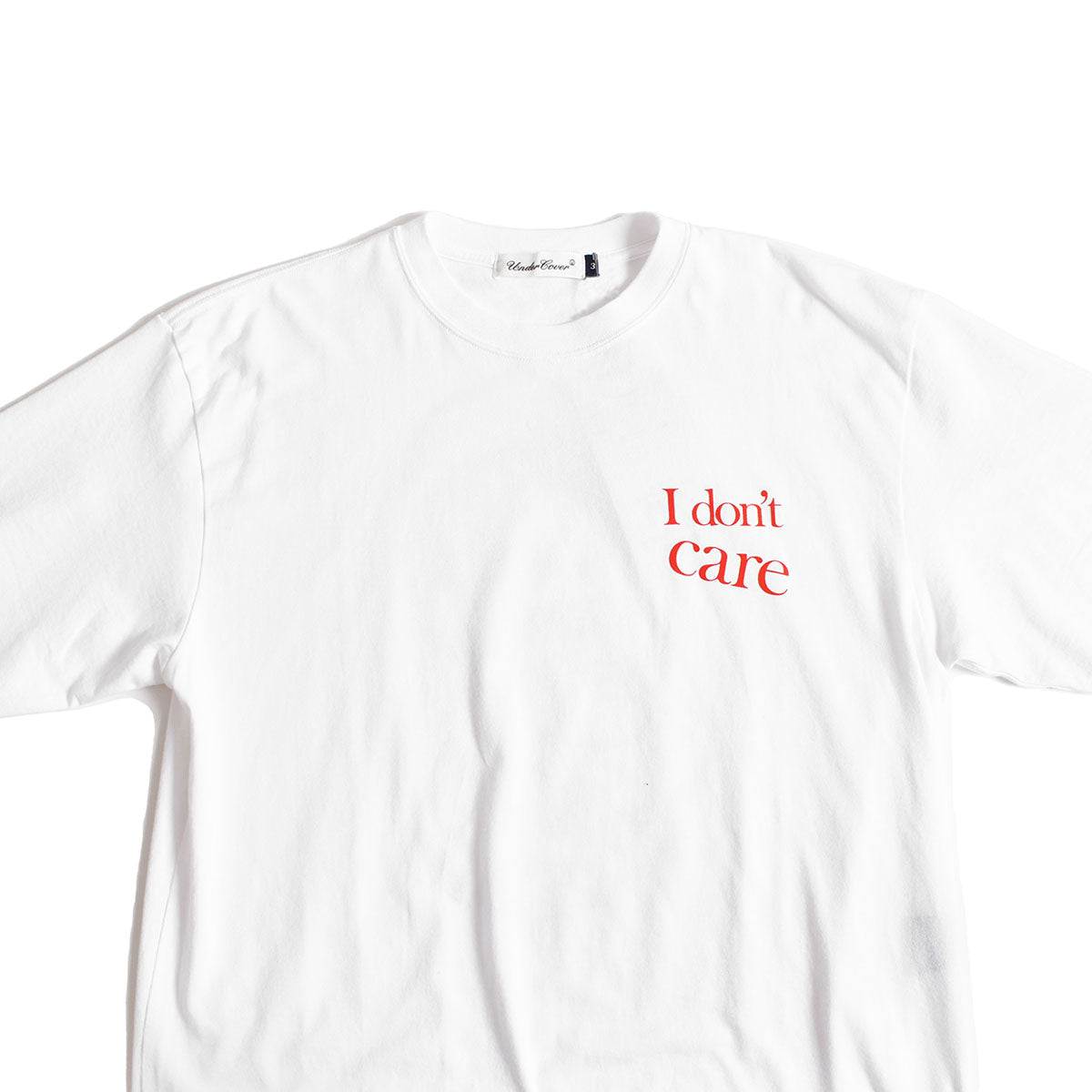 UNDERCOVER]TEE I dont care/flocky/WHITE(UC2C3806) – R&Co.