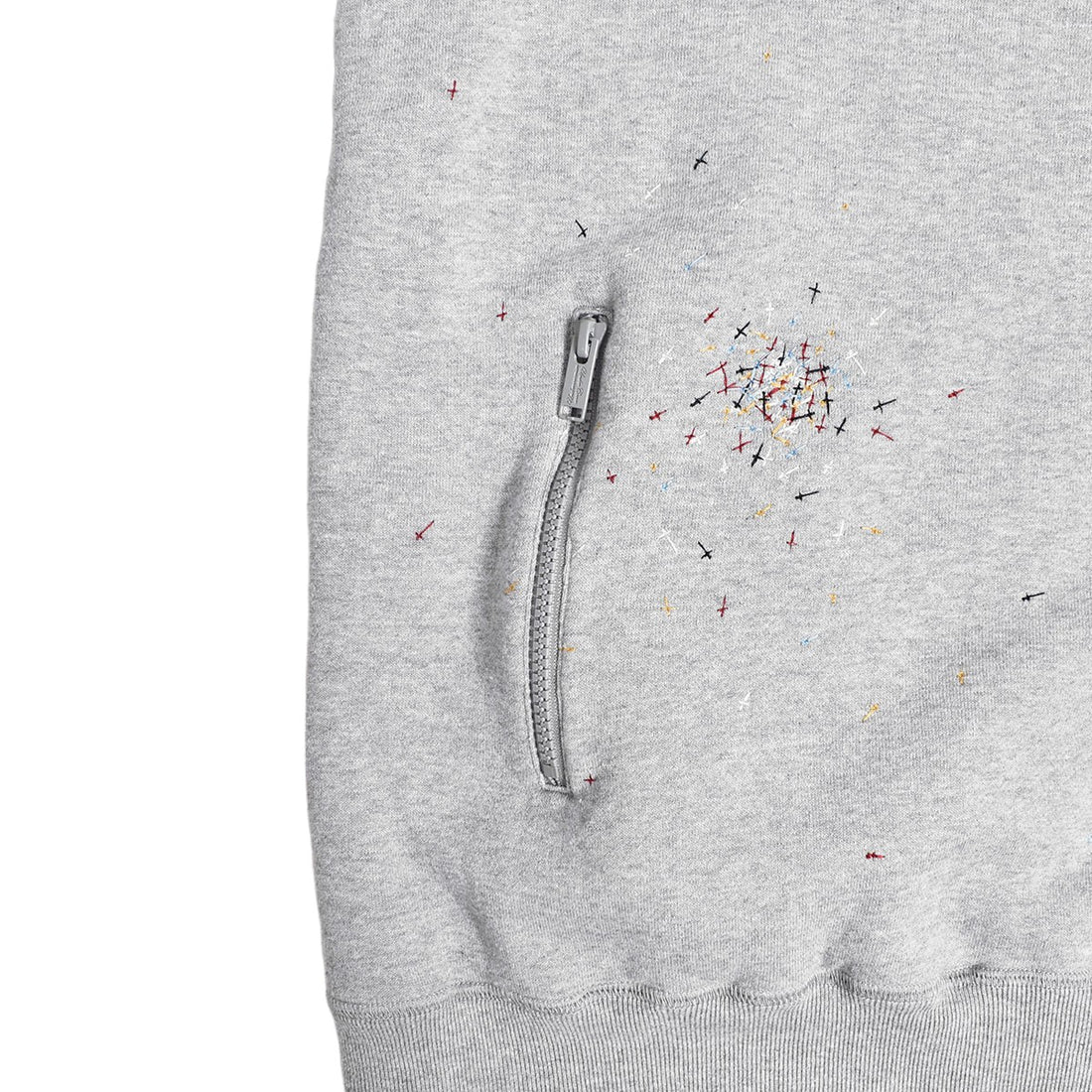 [UNDERCOVER]クロス刺繍 プルオーバー/GRAY(UC2D4802-4)