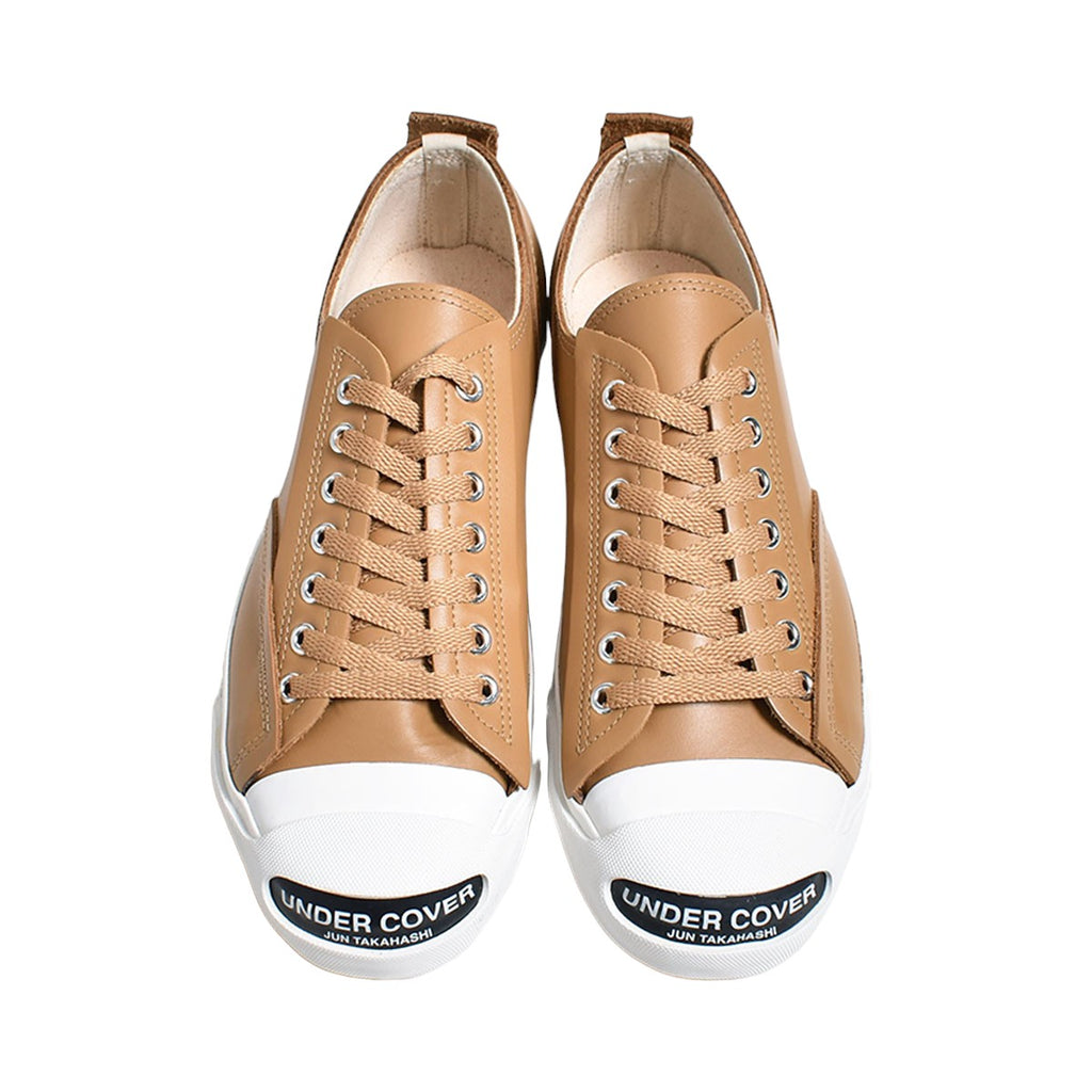 UNDERCOVER]TOE LOGO LEATHER SNEAKERS_MENS/BEIGE(UC2D9F02) – R&Co