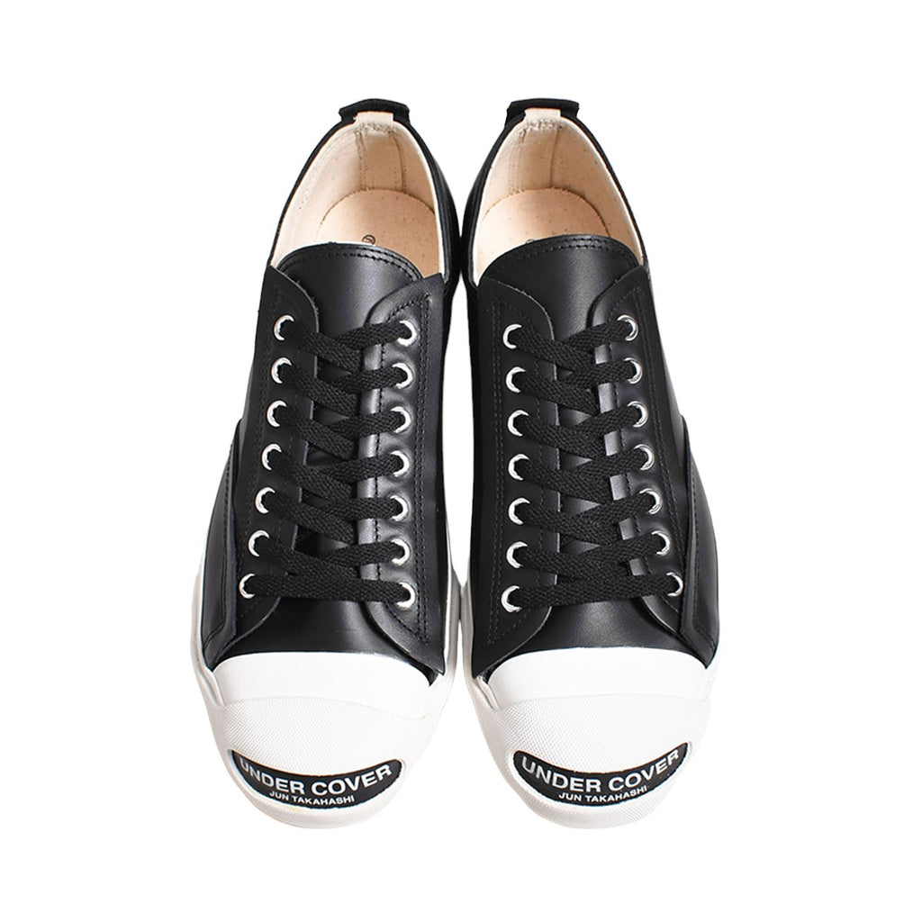 UNDERCOVER]TOE LOGO LEATHER SNEAKERS_MENS/BLACK(UC2D9F02) – R&Co