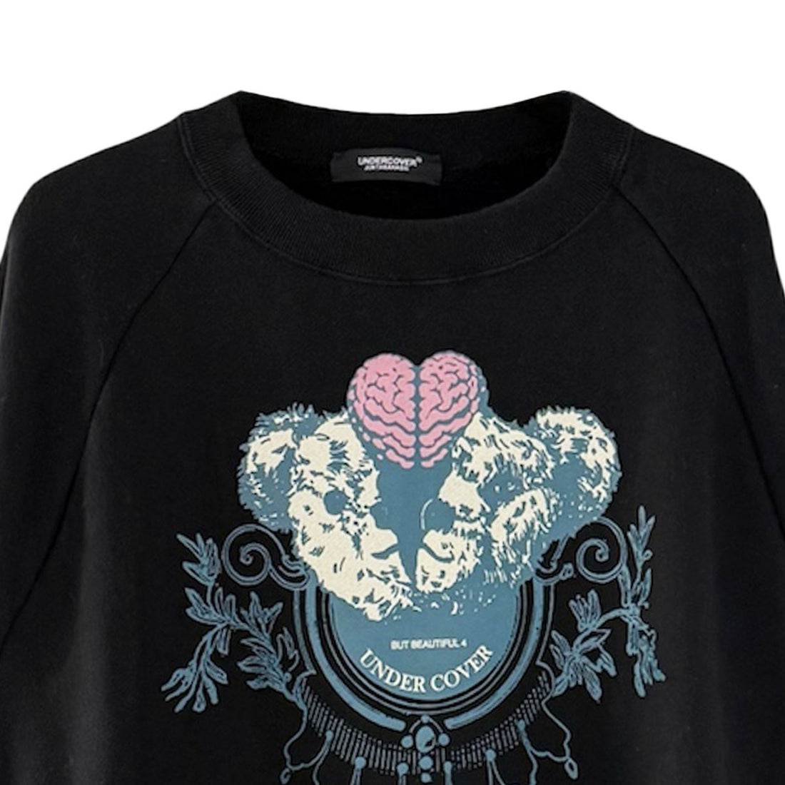 [UNDERCOVER WOMENS]FRSHORTSWEAT BRAIN BEAR/BLACK(UC2E1894-1)