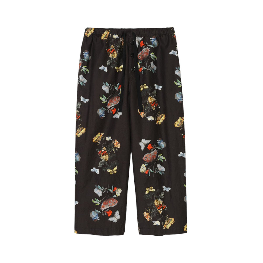 [UNDERCOVER]Butterfly総柄ライトモールCoサテンパジャマ/BLACK(UC2E4701-2)