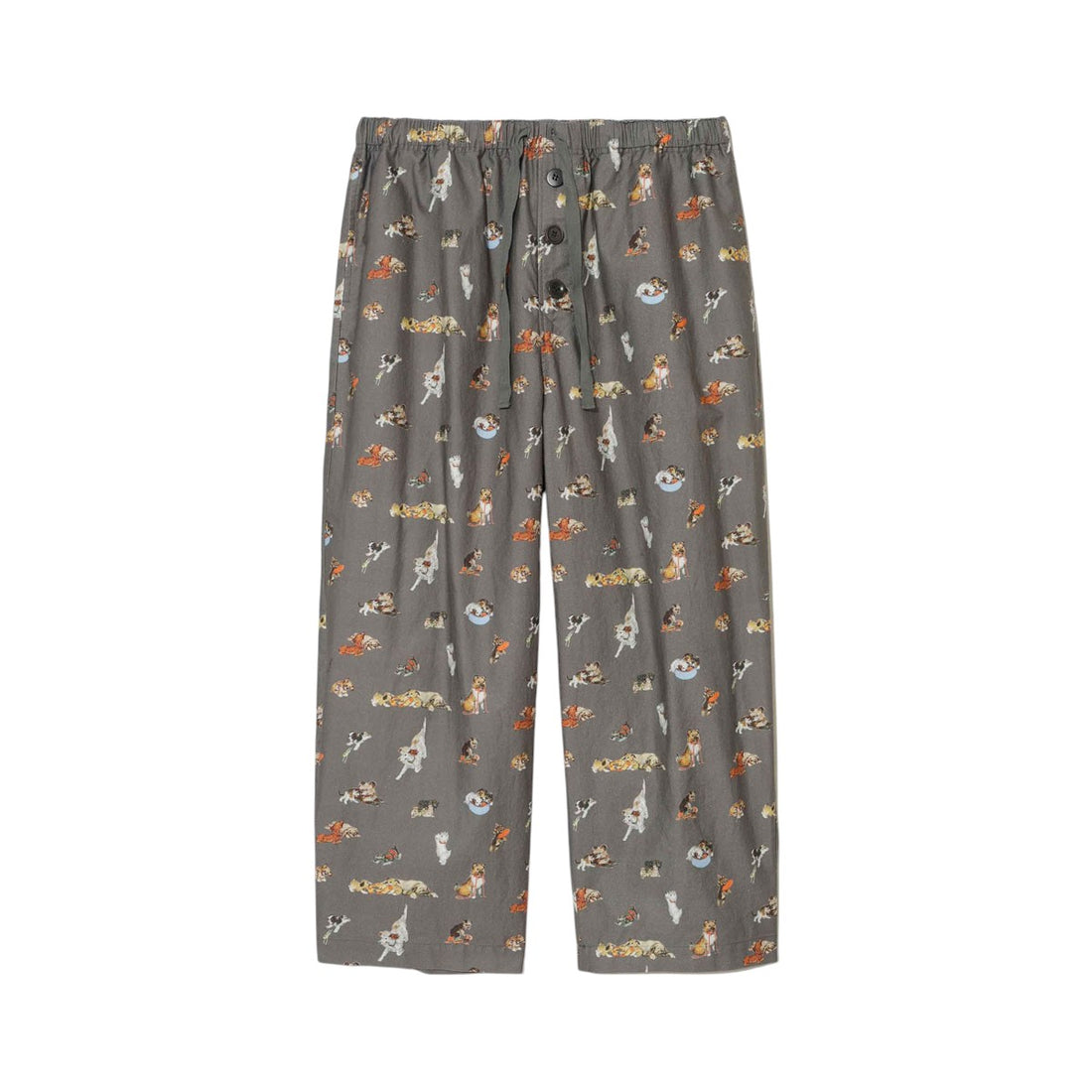 [UNDERCOVER]DOG総柄ライトモールCoサテンパジャマ/GRAY(UC2E4701-3)