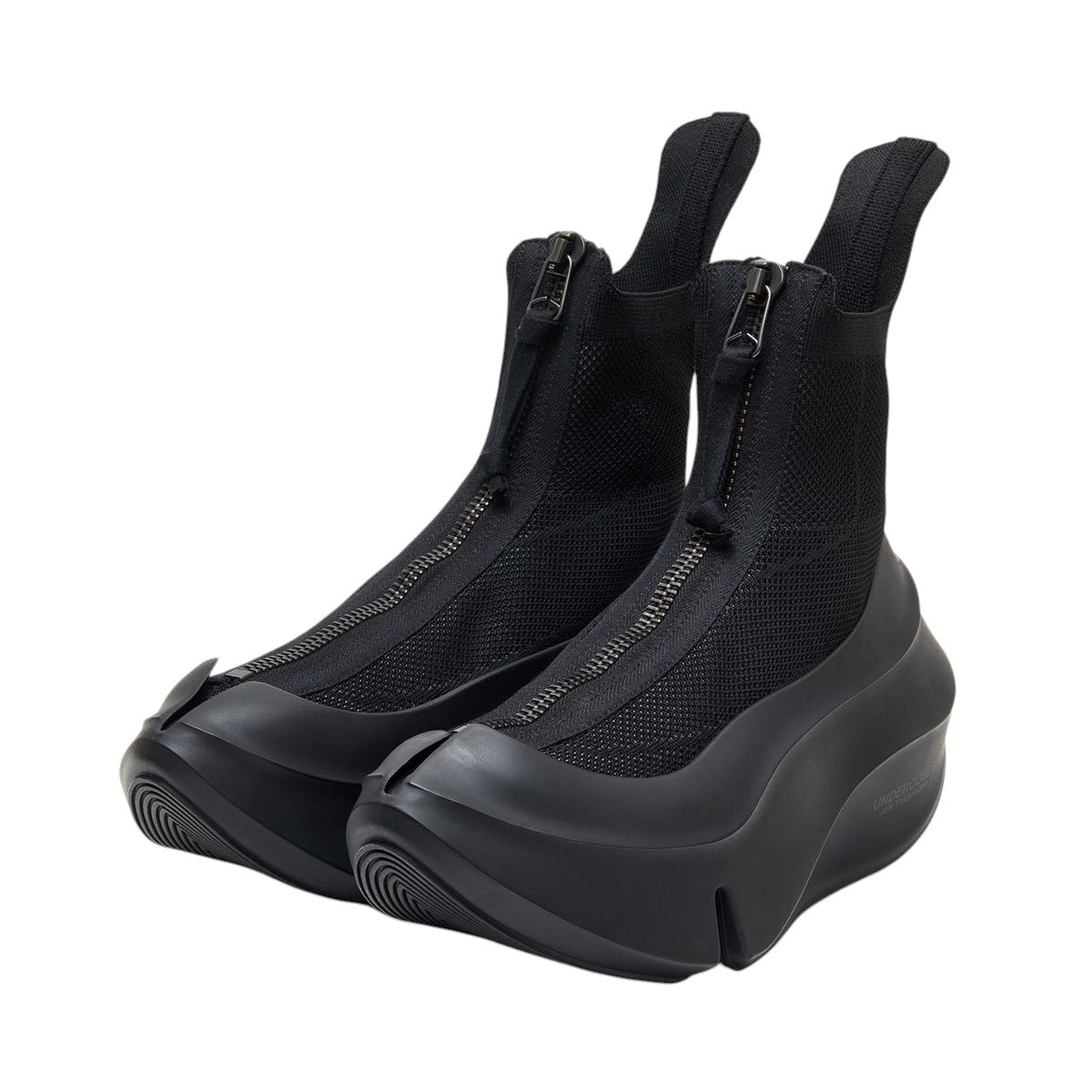 UNDERCOVERユニセックスブーツ UNDERCOVER/アンダーカバー】ORCA フロントZIPブーツ