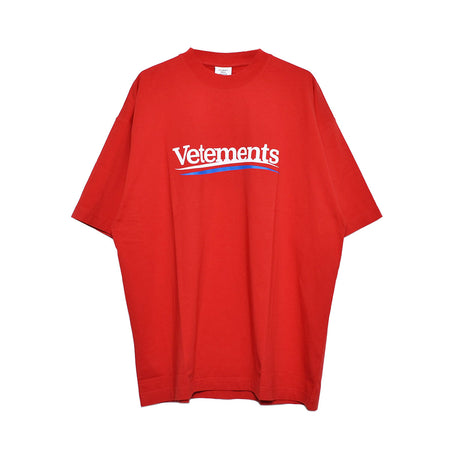 [VETEMENTS]CAMPAIN LOGO T-SHIRT/RED(UE64TR440)