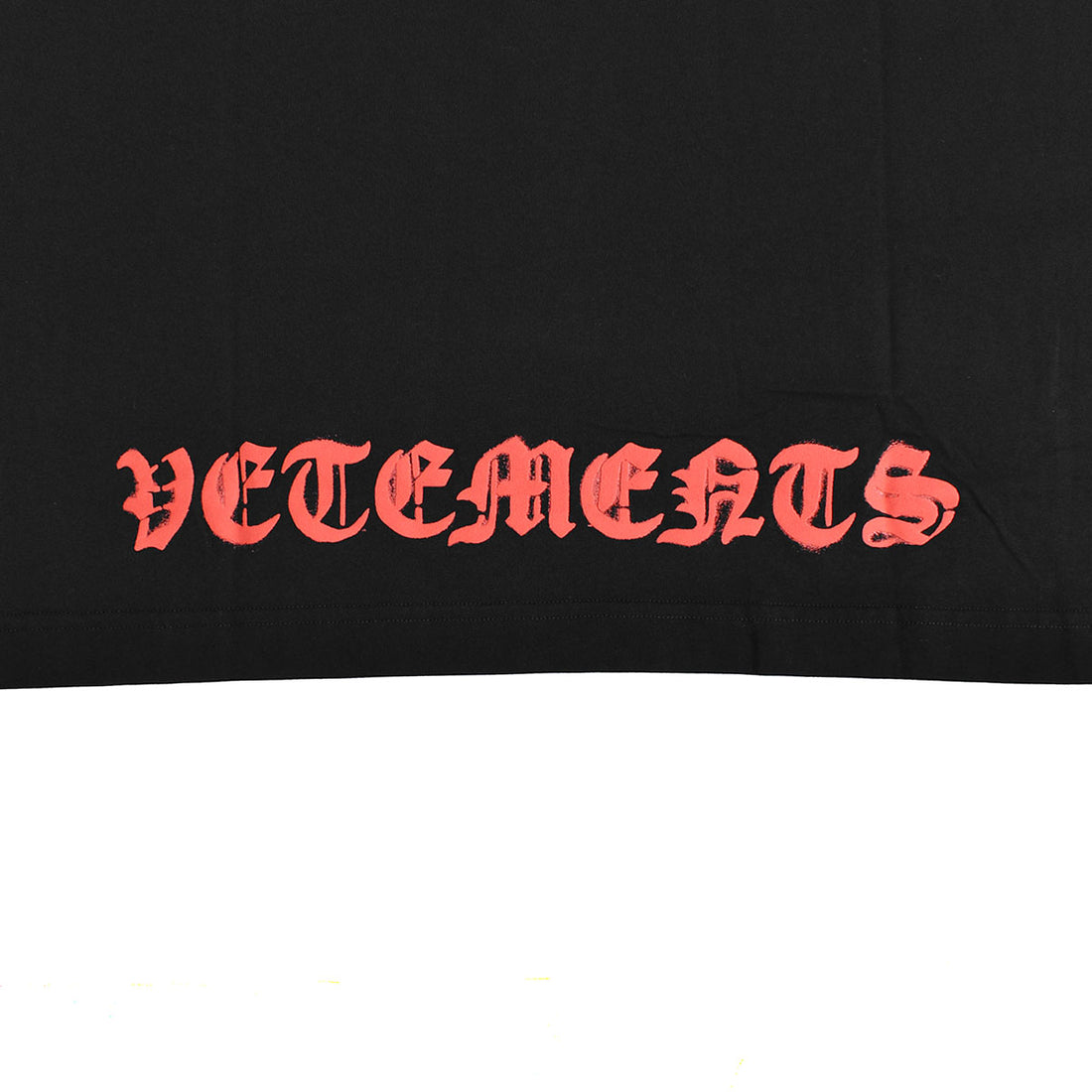 [VETEMENTS]DOUBLE ANARCHY T-SHIRT/BLACK/RED(UE64TR990)