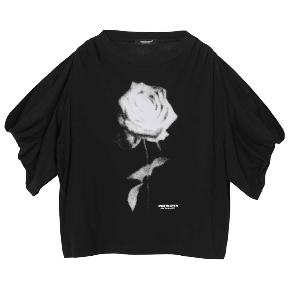 [UNDERCOVER]WOMENS ガーゼ天竺オープンドレープ/BLACK(UC1F8804-1)