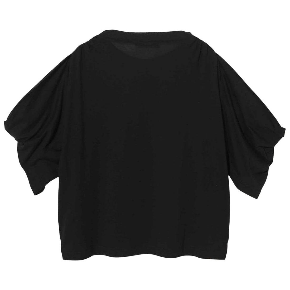 [UNDERCOVER]WOMENS ガーゼ天竺オープンドレープ/BLACK(UC1F8804-1)