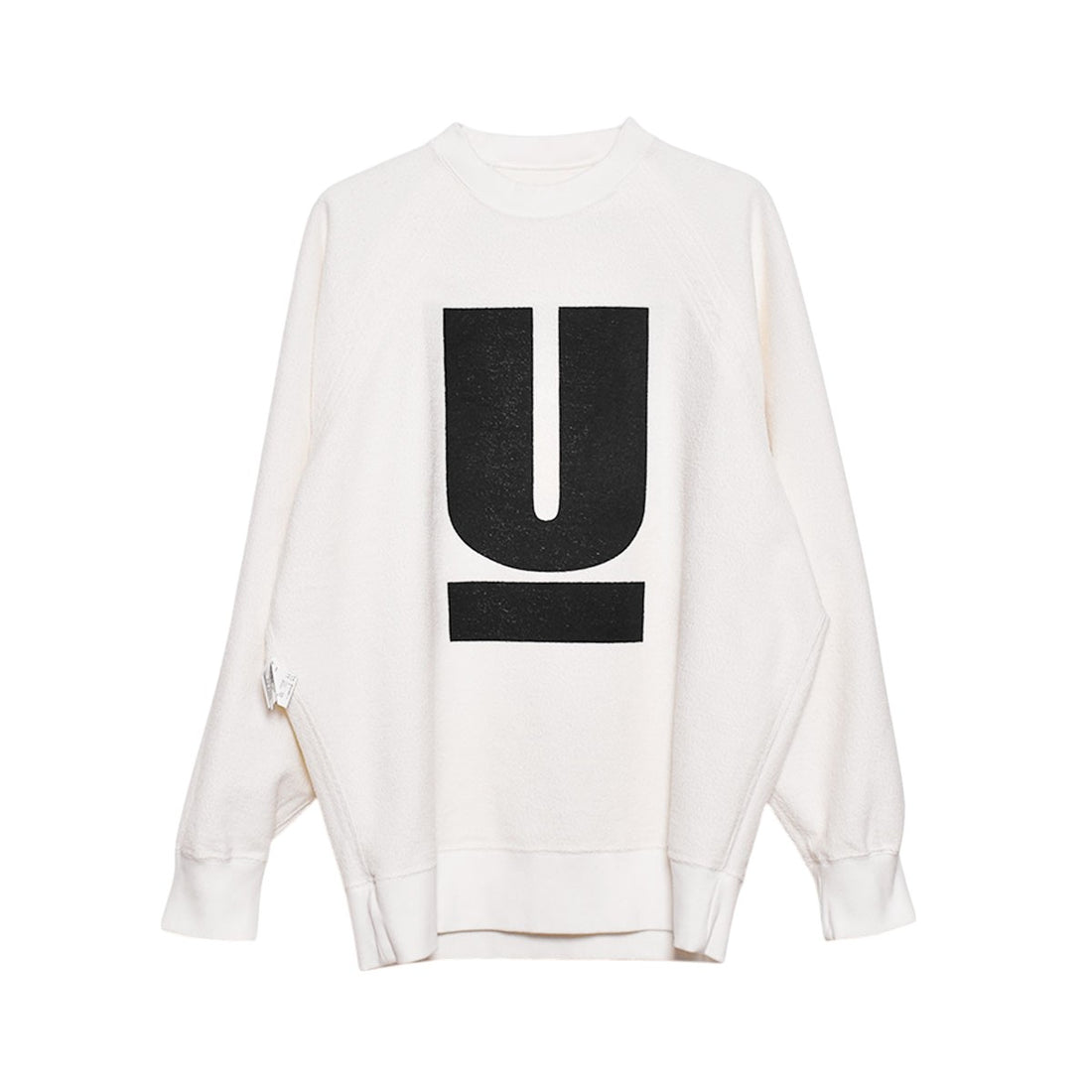 [UNDERCOVER]リバーシブルラグランスウェット/WHITE(UP1E4807-1)
