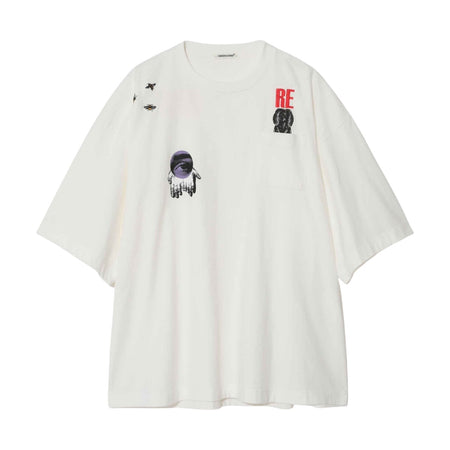 [UNDERCOVER]モチーフコラージュ PK TEE/WHITE(UP1F4810)