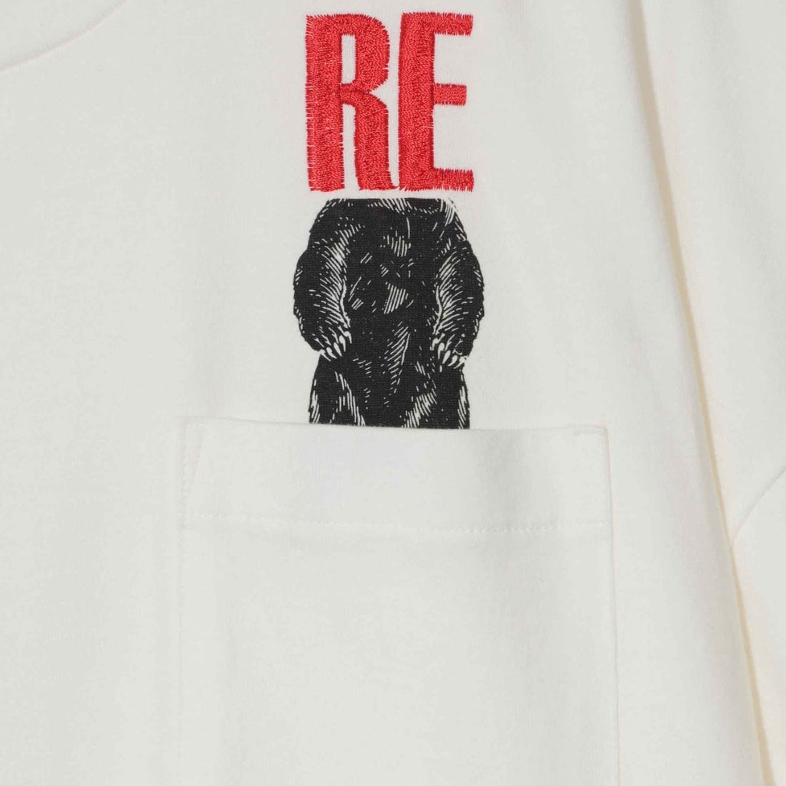 [UNDERCOVER]モチーフコラージュ PK TEE/WHITE(UP1F4810)