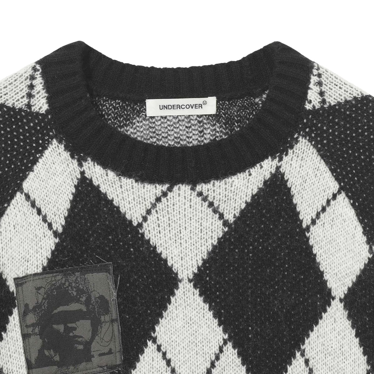 UNDERCOVER]パッチ付きアーガイルクルーニット/BLACK(UP2E4902) – R&Co.