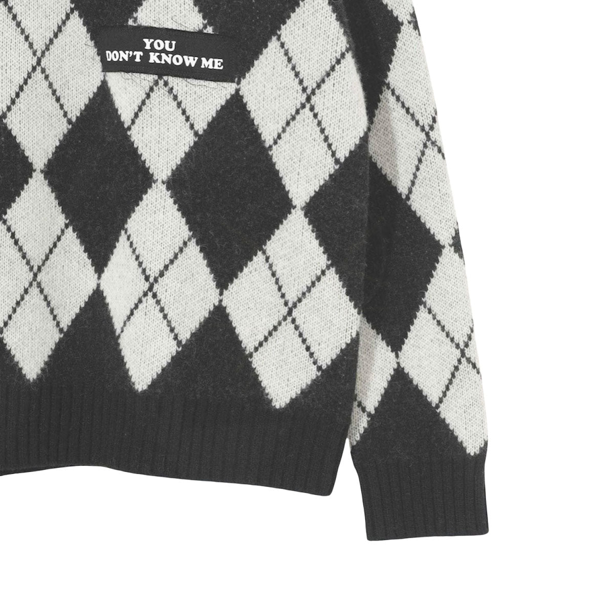 UNDERCOVER]パッチ付きアーガイルクルーニット/BLACK(UP2E4902) – R&Co.