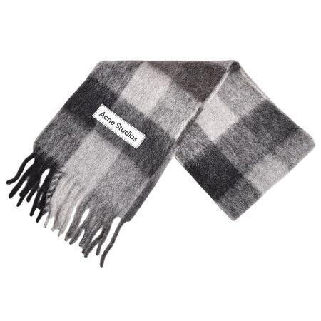 [ACNE STUDIOS]SCARF/DARK BLACK/GRAY/DARK GRAY(UX-SCAR000115)