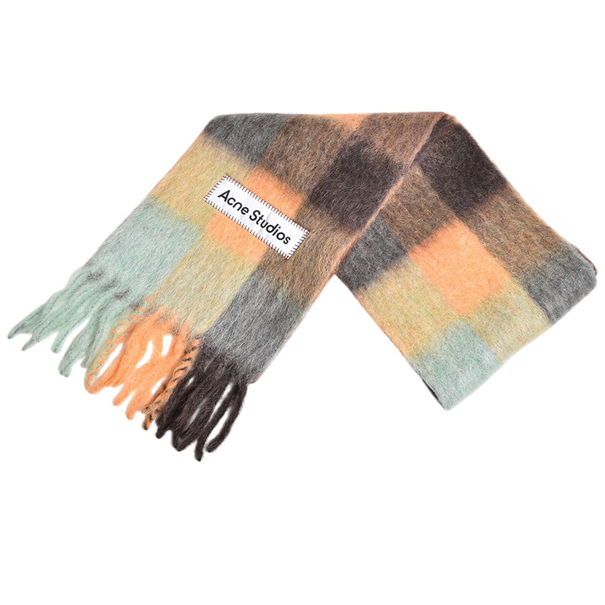 ACNE STUDIOS]SCARF/BROWN/YELLOW/GREEN(UX-SCAR000115) – R&Co.