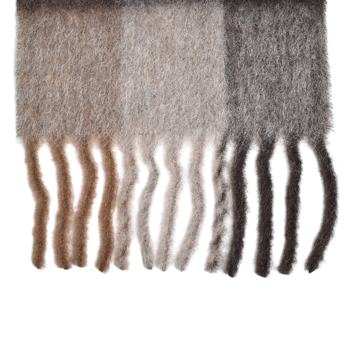 [ACNE STUDIOS]SCARF/DARK BROWN/WHITE/BROWN(UX-SCAR000115)