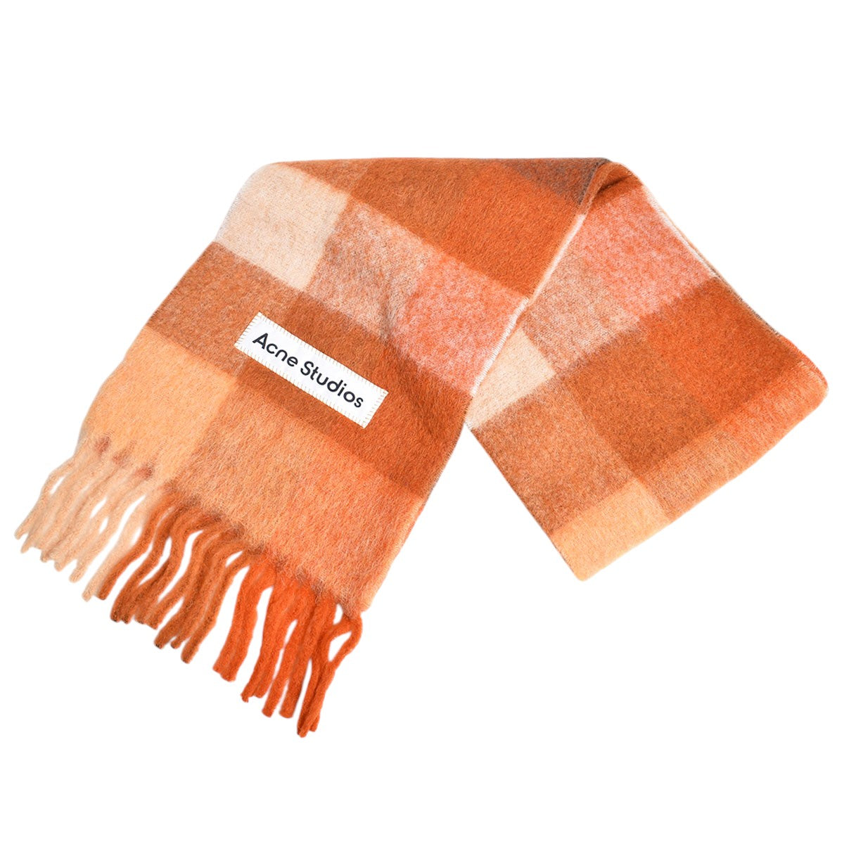 ACNE STUDIOS]SCARF/ORANGE/WHTE/APRICOT(UX-SCAR000115) – R&Co.
